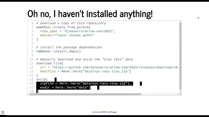 Larger than memory data workflows with Apache Arrow  Tutorial