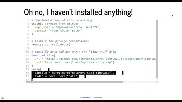 Larger than memory data workflows with Apache Arrow  Tutorial