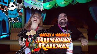 Rider Cam Reaction - Mickey & Minnie's Runaway Railway - Panda & The Princess
