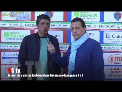 Gs Tv - intervista a mister Tabbiani dopo Gavorrano-Lavagnese 2 a 1