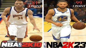 Half Court Shot with Stephen Curry in Every NBA 2K (2K10 - 2K23)