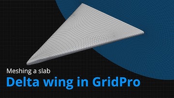 Creating a Structured Mesh on a slab Delta Wing in GridPro