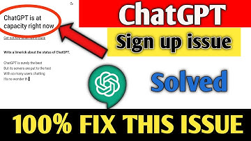chat gpt is at capacity right now error ||Fix💯% | Chat gpt sign in issue. | chat gpt login error fix