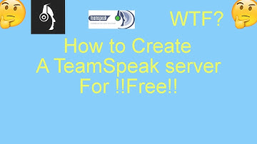 How to Create your own ts3 server for !!FREE!!