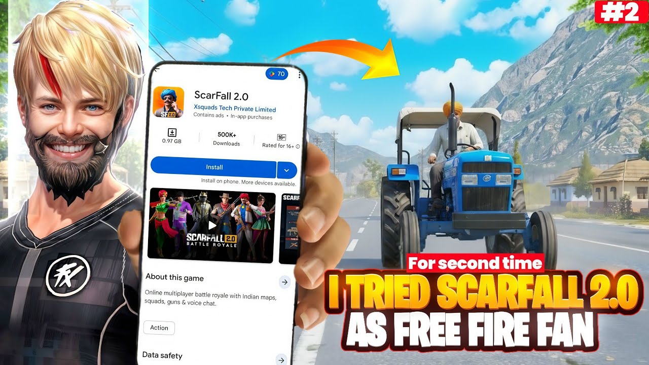 I Tried ScarFall 2.0 AGAIN as a Free Fire Fan 😱🇮🇳 | Made in India Game Review Part 2 | FLIPPYGEMER 