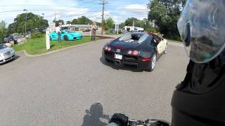 Bugatti Veryon driving on street + interior details 1080p