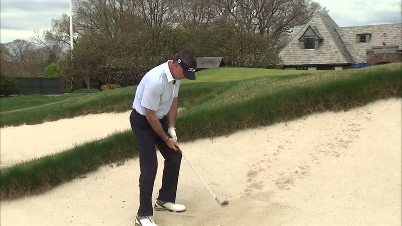 Golf tips from the pros buried lie bunker shot youtube