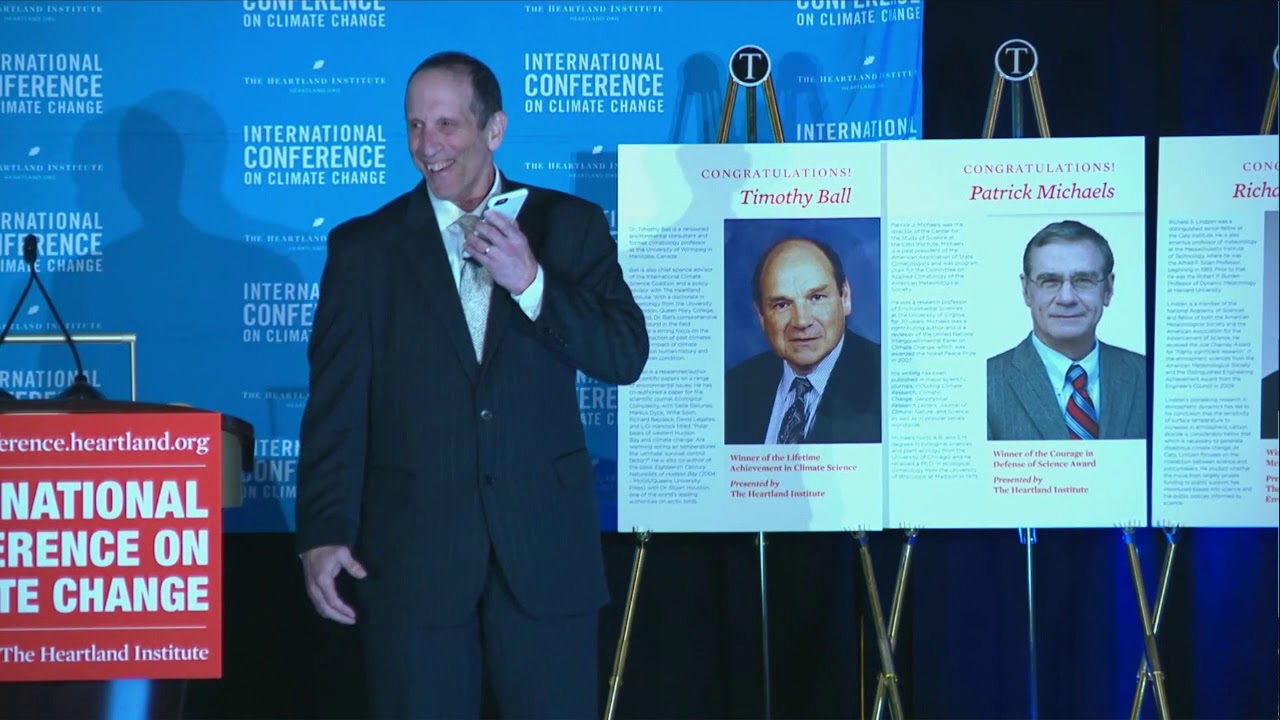 Joe Bastardi, chief forecaster at WeatherBELL presents "Weaponizing Hurricanes" at the 13th International Conference on Climate Change on July 25, 2019.