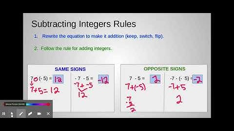 Big Ideas 1.3 and 2.3 subtracting rational numbers - Google Slides