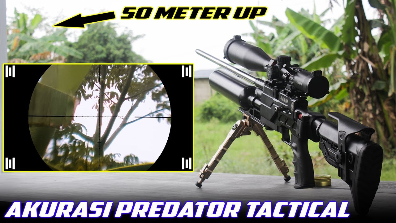 TES AKURASI PCP BOCAP PREDATOR TACTICAL DI JARAK 50 METER UP!!
