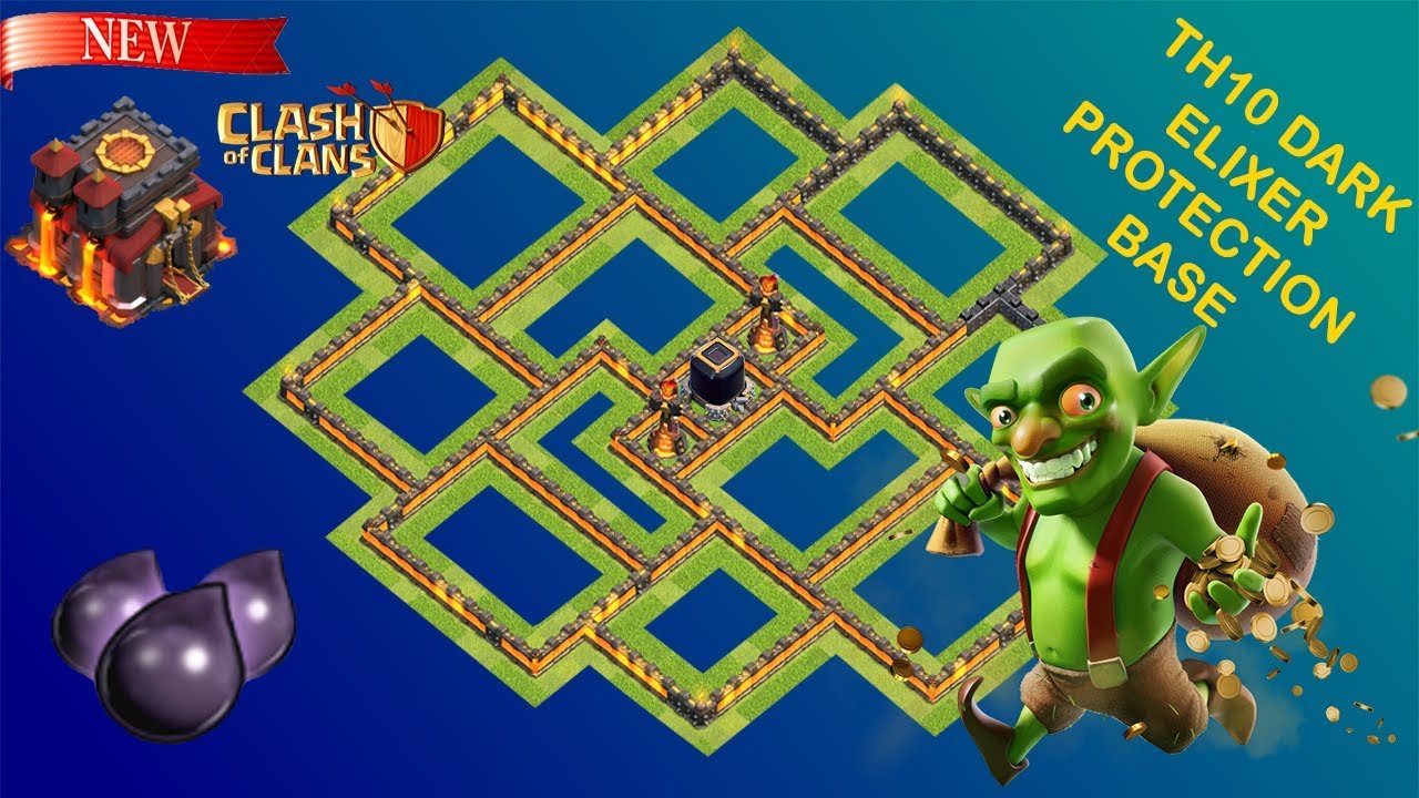 TH10 Dark Elixir Protection Base
