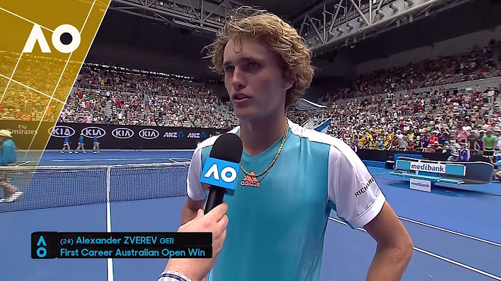 Alexander Zverev on court interview (1R) | Australian Open 2017
