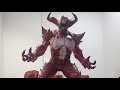 CUSTOMIZED DARK CARNAGE (hand-painted) IS FINISHED... PREMIERES SOON #customfigure #3dmodel #carnage