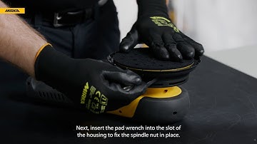 How to Change the Backing Pad on Your Mirka® DEROS RS 600 Rotary Sander