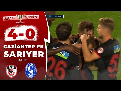 Gaziantep FK 4-0 Sarıyer MAÇ ÖZETİ (Ziraat Türkiye Kupası 3.Tur Maçı) 20.10.2022