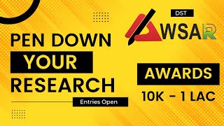 AWSAR 2022 I DST I Articulate Research & Win Prizes