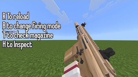 Mojang just letting us adding custom keybind to bedrock edition! |  3d guns addon