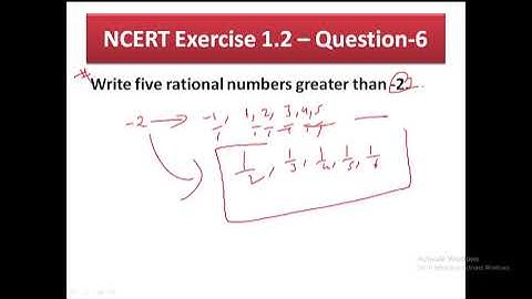 NCERT Exercise 1.2- Question No. 6 Rational Numbers - NCERT Maths Class 8th - Chapter 1