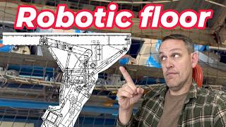 Robotic flooring on floorless roller coasters