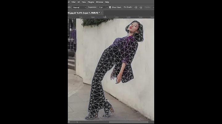 how to fix women posture with help of puppet warp tool in photoshop 2022