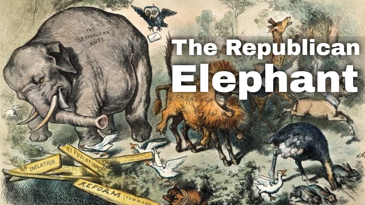 7 ноября 1874 года: слон впервые появляется как символ республиканцев в мультфильме «Паника треть...