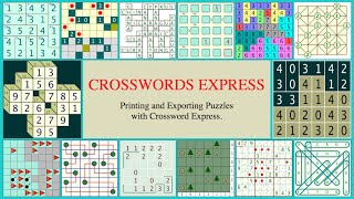 Printing and Exporting crossword puzzles in a number of publication ready formats. screenshot 3