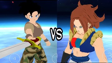 DBZ TTT mod fusion A21& A18 VS VIDEL MULTIVERSE
