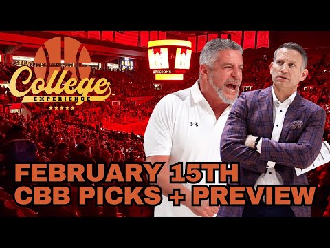 College Basketball Picks - Saturday, February 15th | The College Experience: Basketball