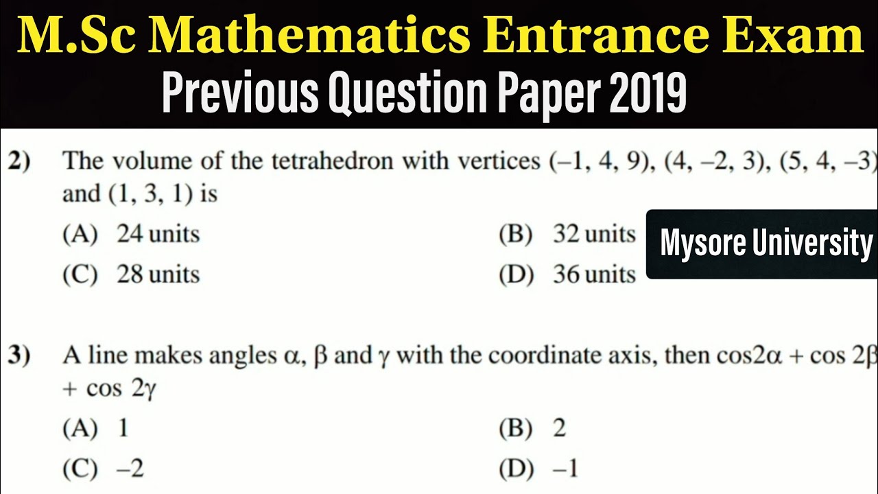msc maths assignment answers 2020
