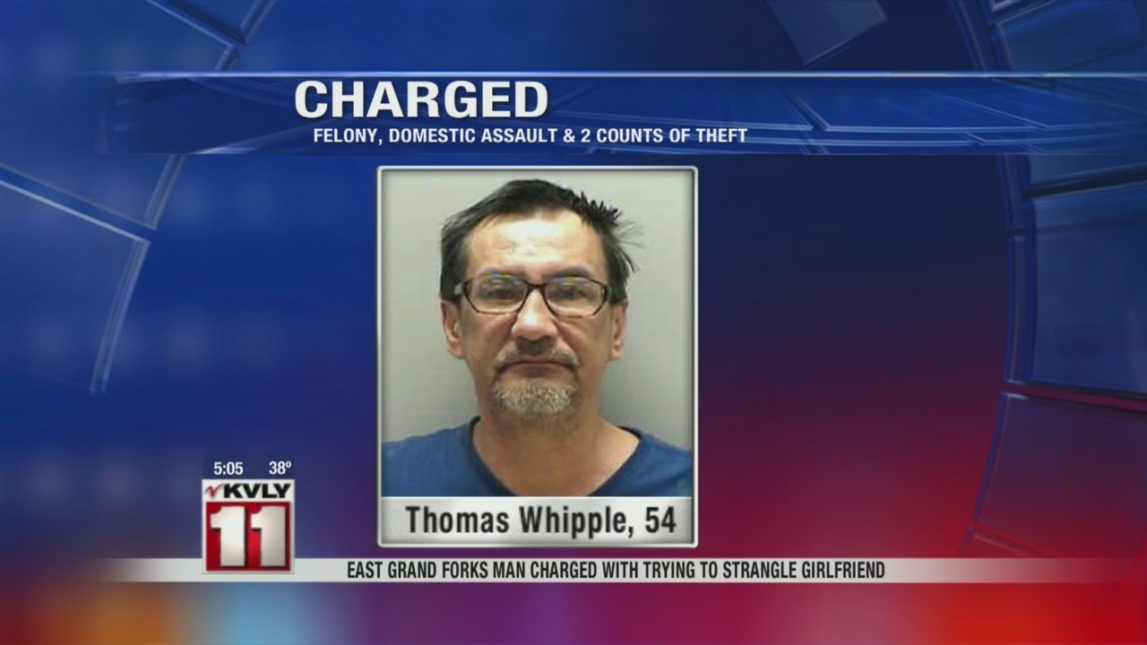 East Grand Forks man charged with trying to strangle girlfriend - YouTube