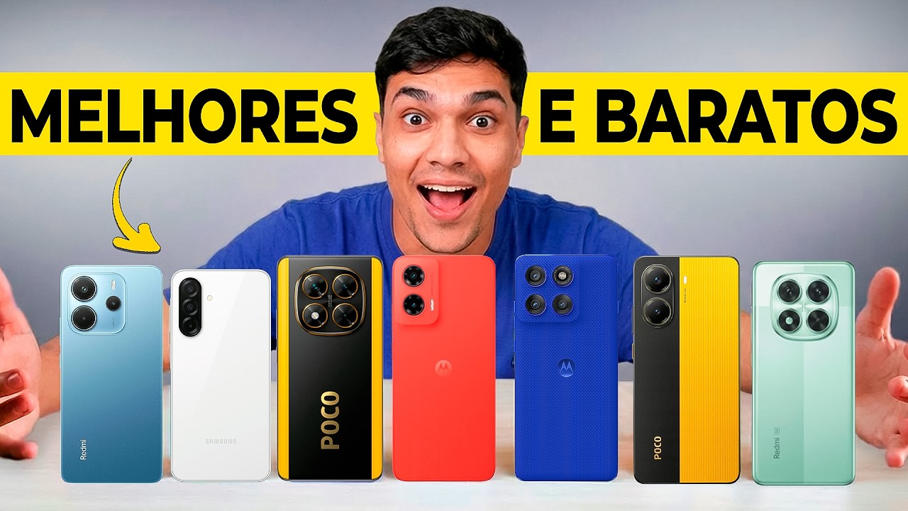 SEM MEDO! TOP 10 Melhores Celulares Custo Benefício em 2026 (ATÉ R$1000, ATÉ R$1500 e ATÉ R$2000)