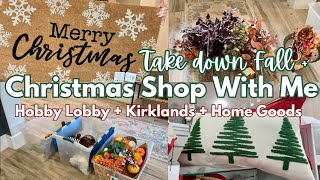 CHRISTMAS SHOP WITH ME 2024 // HOBBY LOBBY + KIRKLANDS + HOME GOODS