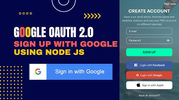 Login with Google using Node JS | Google Authentication | Google OAuth using PassportJS
