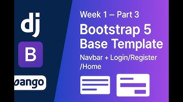 Week 1 (Part 3) – Django Social Network | Bootstrap 5 Base Template, Navbar, Login & Register Pages