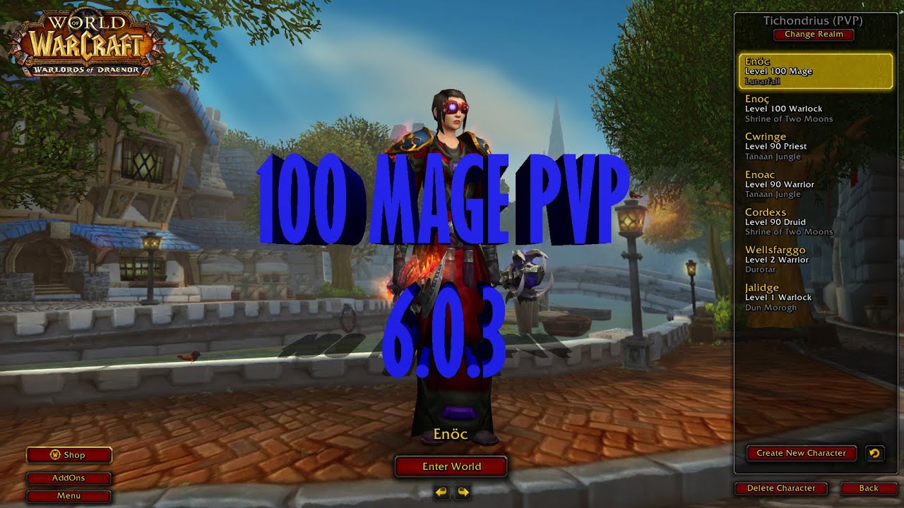 Level 100 Frost Mage PvP | WoW WoD | 6.1 | BGs