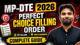 MPDTE Counselling 2026 Choice Filling | Best Choice Filling Order | MPDTE Choice Filling Kaise Kare?