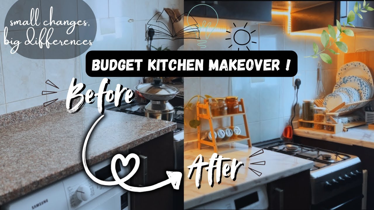 Transforming My Kitchen on a Budget | Small Changes | How I organise my small kitchen counter top