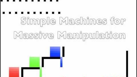 Massive Uniform Manipulation: Simple Machines