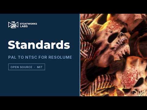 Standards — a field-store PAL to NTSC converter for Resolume (free, open source)