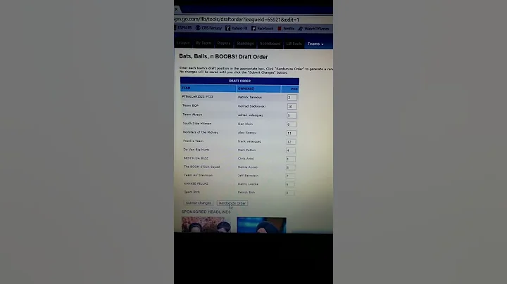 Draft order 2