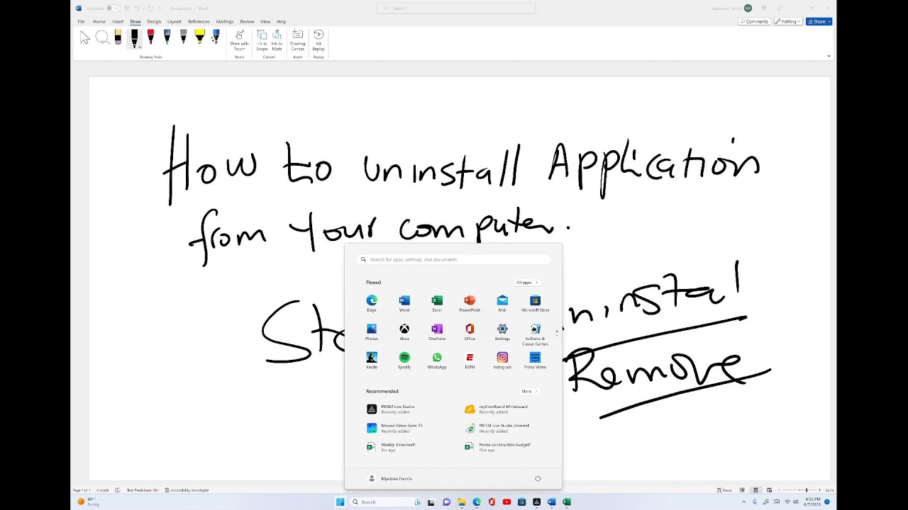 How to uninstall software application from your computer