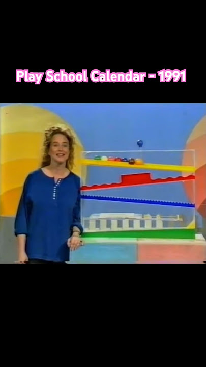 Play School calendar in 1991 - The most satisfying sound in the world #90s #nostalgia #aussie