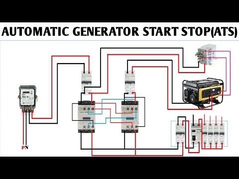 Automatic Changeover switch for Generator/ATS/Automatic Transfer Switch /ATS panel wiring Diagram