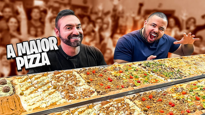 PIZZA DE MAIS DE 8 KILOS COM @CorbucciEats | E UM SALVE PARA O @CazeTV  (BUGANDO A PIZZARIA)