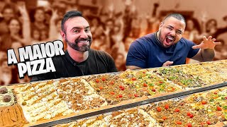 PIZZA DE MAIS DE 8 KILOS COM @CorbucciEats | E UM SALVE PARA O @CazeTV  (BUGANDO A PIZZARIA)