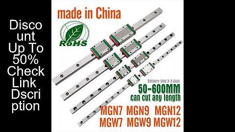1 linear guide+1 carriage 3D Printer part  MGN7C MGN9C MGN12H MGN15C  miniature linear rail slide MG