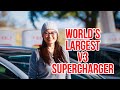 Road Trip to World’s Biggest V3 Tesla Supercharger (for now)