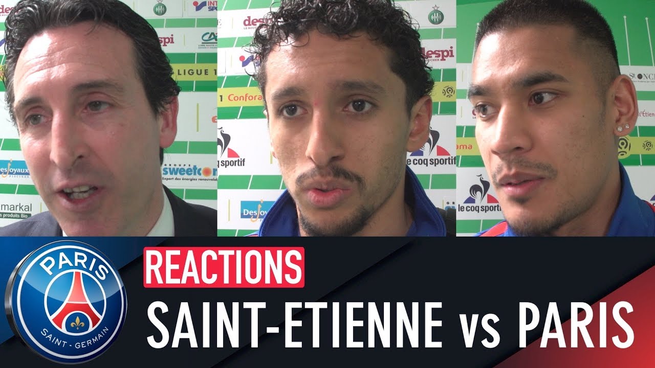 football score RÉACTIONS : SAINT-ETIENNE 1-1 PARIS SAINT-GERMAIN