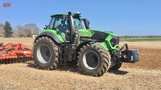 Deutz Fahr 9340 Ttv Tractor Working On Spring Tillage